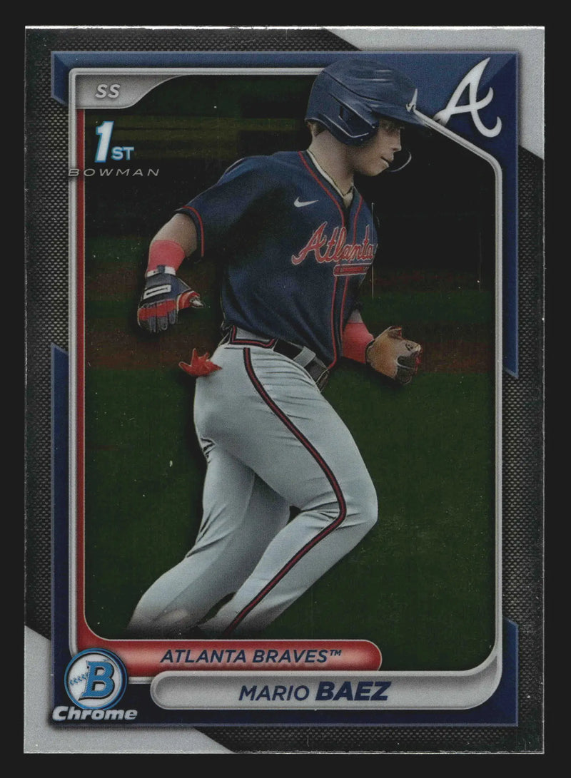 2024 Bowman Chrome Prospects #BCP-153 Mario Baez Braves 1st Bowman