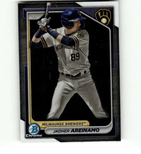2024 Bowman Chrome Prospects #BCP-2 Jadher Areinamo NM-MT Brewers ID:70674 - Baseball Card Single