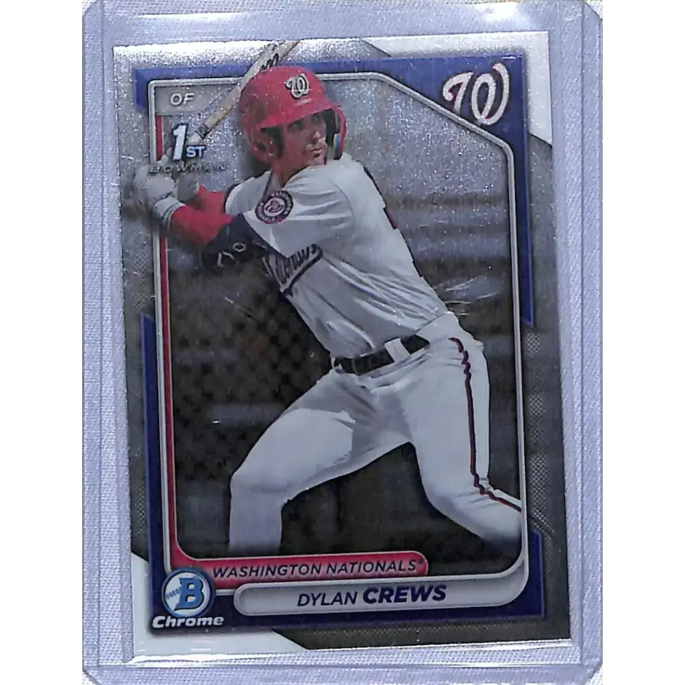 2024 Bowman Chrome Prospects #BCP-23 Dylan Crews NM-MT Washington Nationals Baseball Card - Baseball Card Single