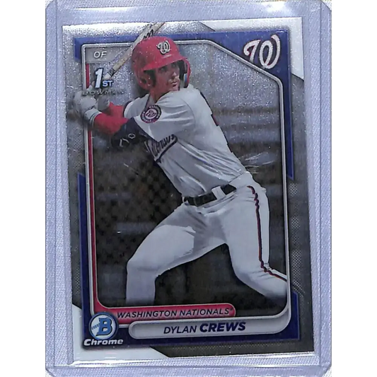 2024 Bowman Chrome Prospects #BCP-23 Dylan Crews NM-MT Washington Nationals Baseball Card - Baseball Card Single