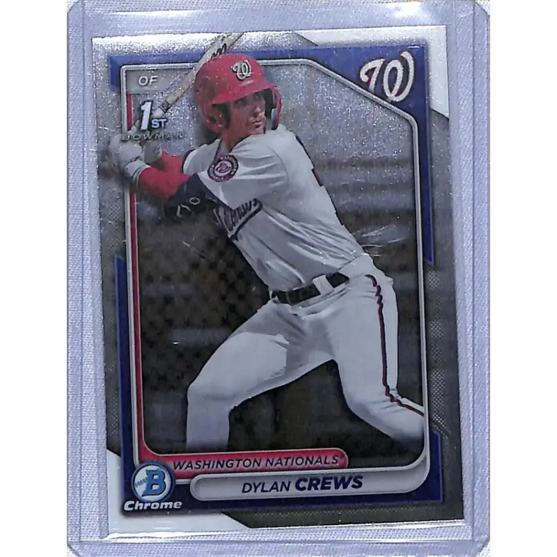 2024 Bowman Chrome Prospects #BCP-23 Dylan Crews NM-MT Washington Nationals Baseball Card - Baseball Card Single