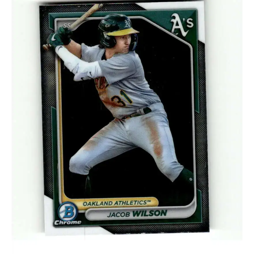 2024 Bowman Chrome Prospects #BCP-3 Jacob Wilson NM-MT Oakland Athletics Baseball Card - Baseball Card Single