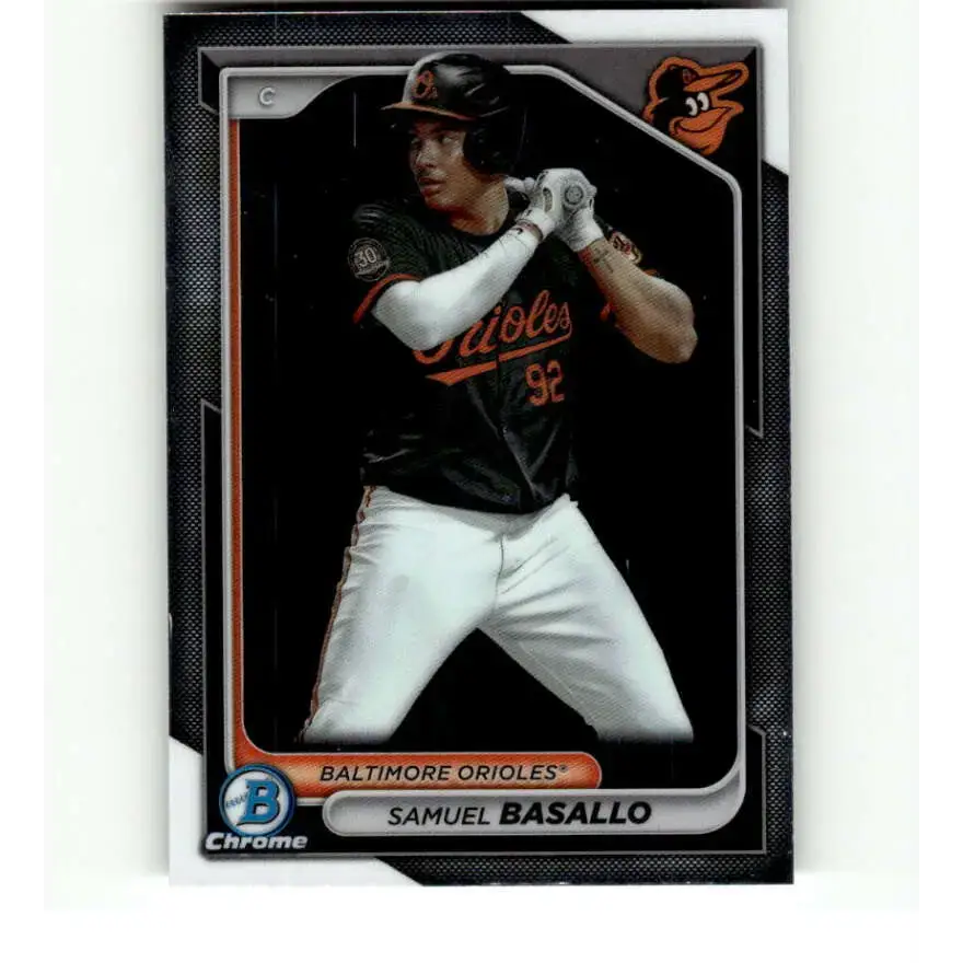 2024 Bowman Chrome Prospects #BCP-38 Samuel Basallo NM-MT Baltimore Orioles Baseball Card - Baseball Card Single