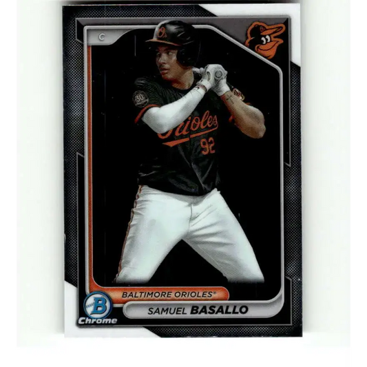 2024 Bowman Chrome Prospects #BCP-38 Samuel Basallo NM-MT Baltimore Orioles Baseball Card - Baseball Card Single