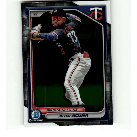 2024 Bowman Chrome Prospects #BCP-4 Bryan Acuna NM-MT Minnesota Twins Baseball Card