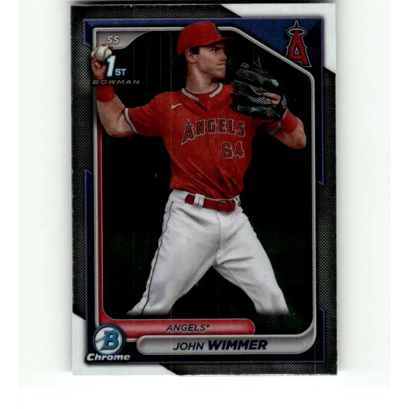 2024 Bowman Chrome Prospects #BCP-78 John Wimmer NM-MT Los Angeles Angels Baseball Card - Baseball Card Single
