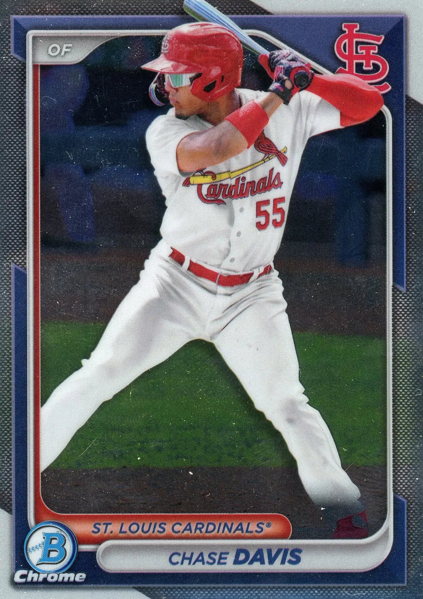 2024 Bowman Chrome Prospects Chase Davis #BCP-247 St. Louis Cardinals - Baseball Card Single