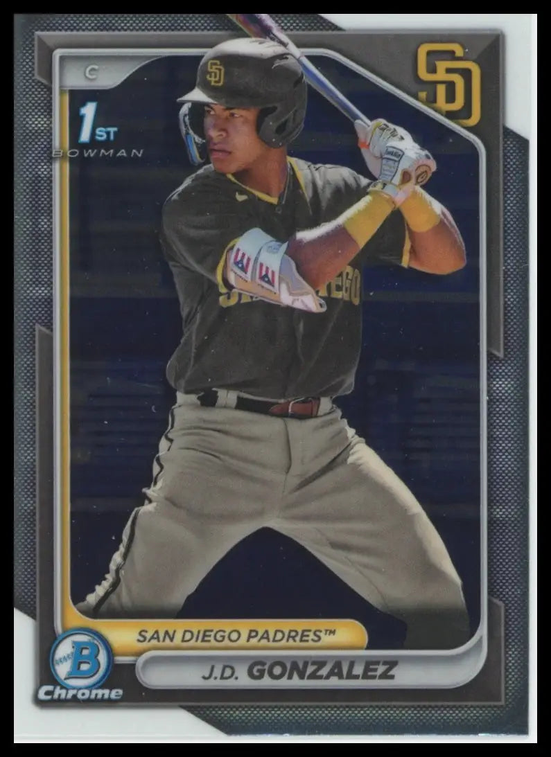 2024 Bowman - Chrome Prospects J.D. Gonzalez BCP-111 San Diego Padres NM - Baseball Card Single