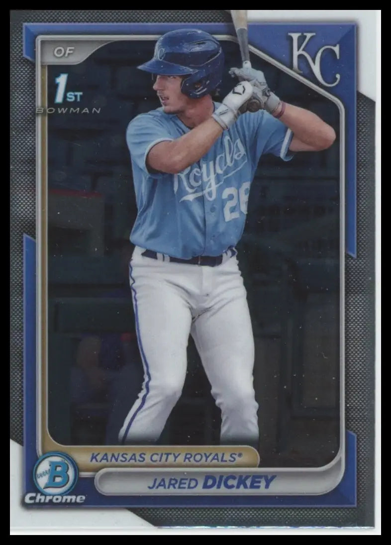 2024 Bowman - Chrome Prospects Jared Dickey BCP-19 Kansas City Royals NM - Baseball Card Single
