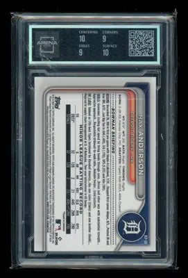 2024 Bowman Chrome Prospects Lava Refractor Max Anderson #BCP-128 154/399 AC 9.5