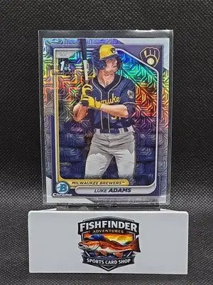 2024 Bowman - Chrome Prospects Luke Adams #BCP-50 Mojo Refractor (RC) - Baseball Card Single