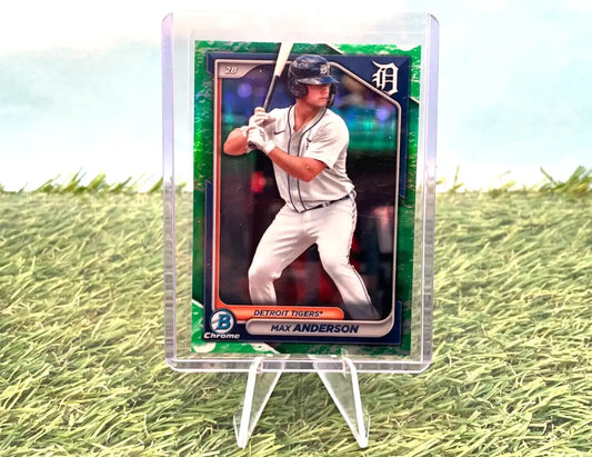 2024 Bowman Chrome Prospects -Lunar Glow Refractor Max Anderson #BCP-128 -Tigers - Baseball Card Single
