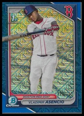 2024 Bowman Chrome Prospects Mojo Refractors #BCP-227 Vladimir Asencio #122/150 - Baseball Card Single