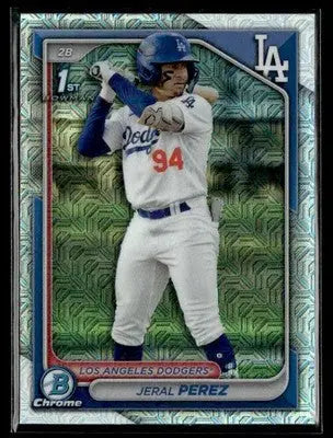 2024 Bowman Chrome - Prospects Mojo Refractors Jeral Perez #BCP-158 Dodgers