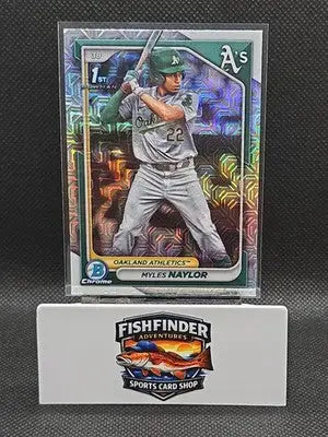 2024 Bowman - Chrome Prospects Myles Naylor #BCP-136 Mojo Refractor (RC) - Baseball Card Single