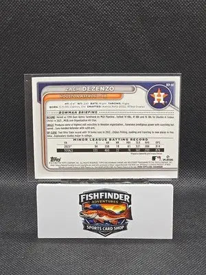 2024 Bowman Chrome - Prospects Zach Dezenzo #BCP-161 Mojo Refractor (RC) - Baseball Card Single