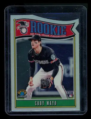 2024 Bowman Chrome Rookie of the Year Favorites Coby Mayo #ROY-2 RC Baseball - Baseball Card Single