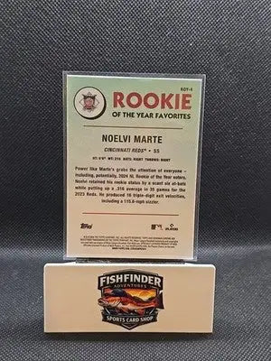 2024 Bowman Chrome - Rookie of the Year Favorites Noelvi Marte #ROY-4 (RC) - Baseball Card Single