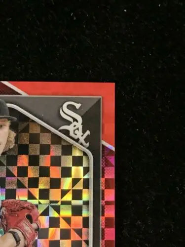 Hagen Smith Red Checker Refractor Auto 2024 Bowman Draft Baseball Card Fragment