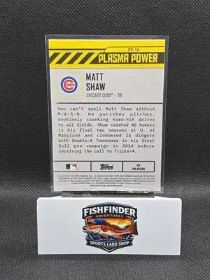 2024 Bowman Draft - Plasma Power Matt Shaw #PP-16 (RC) - Baseball Card Single