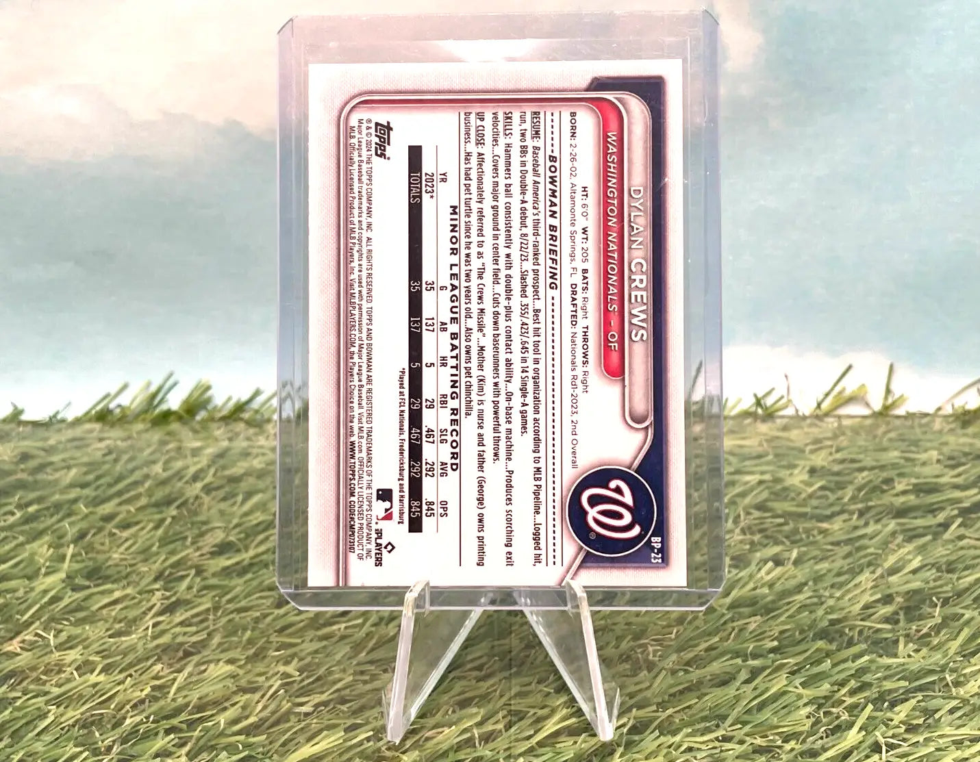 2024 Bowman -Dylan Crews- #BP-23 1st -Bowman 1st (Paper) - Baseball Card Single