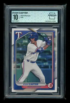 2024 Bowman Evan Carter #46 RC Baseball Arena Club 10 - Baseball Card Single