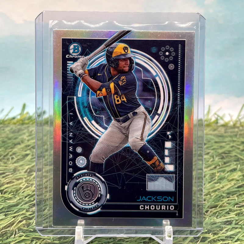 2024 Bowman Jackson Chourio Bowman AI Chrome Refractor #BAI-16 baseball card