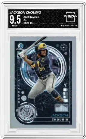 2024 Bowman Jackson Chourio #BAI-16 AI Baseball Arena Club 9.5 - Baseball Card Single