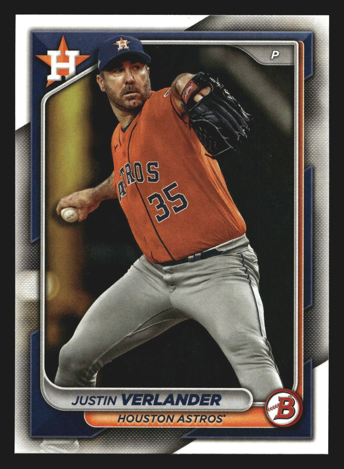 2024 Bowman Justin Verlander #48 Houston Astros - Baseball Card Single