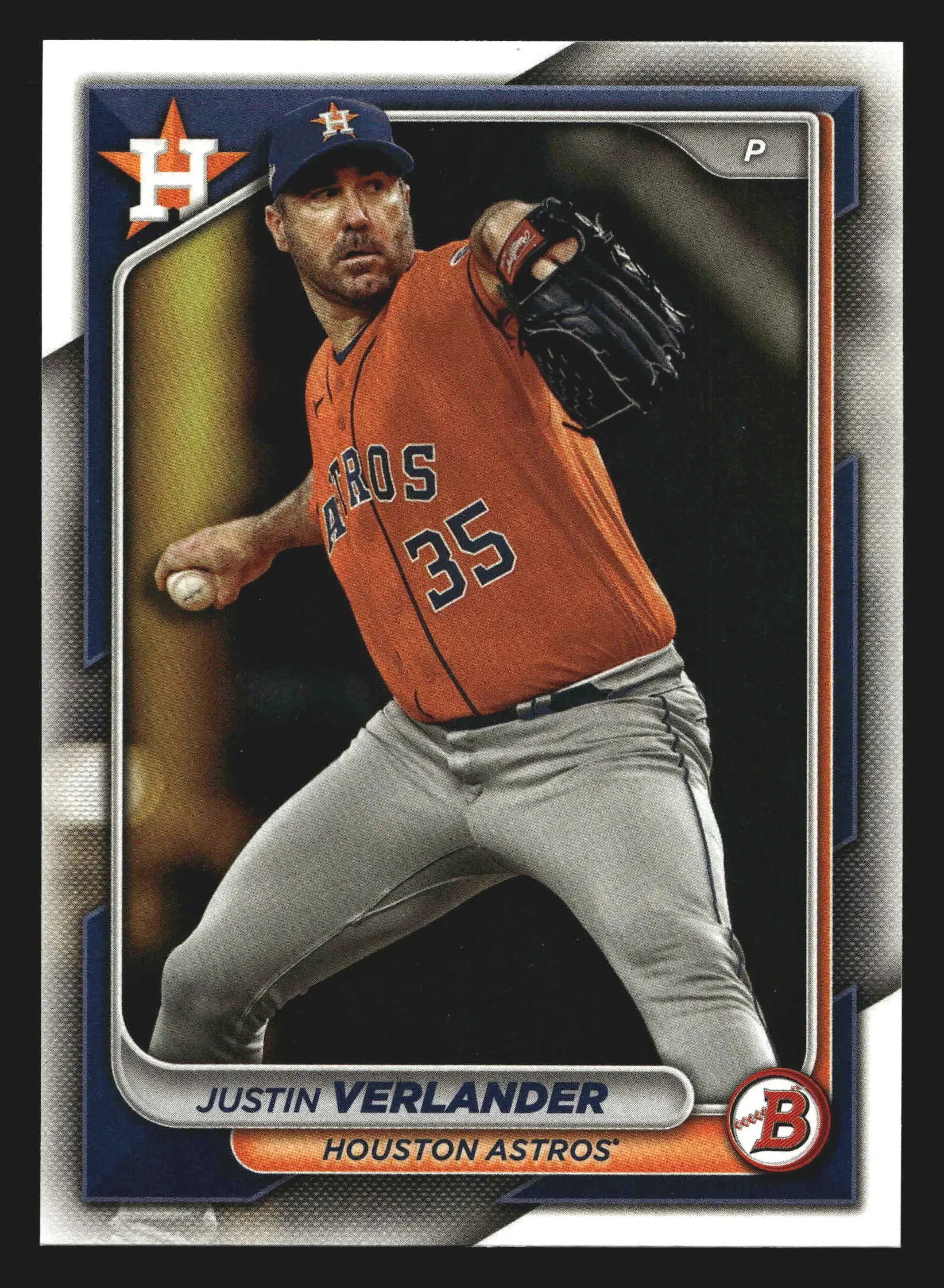 2024 Bowman Justin Verlander #48 Houston Astros - Baseball Card Single