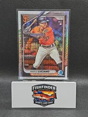 2024 Bowman - Marco Luciano #18 Chrome Mojo Refractor (RC) - Baseball Card Single
