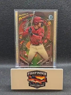 2024 Bowman - Mega Box Chrome Prospect Power-Up Druw Jones #PP-4 (RC) - Baseball Card Box