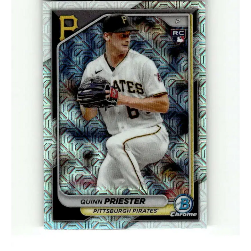 2024 Bowman Mega Box Mojo Refractor #67 Quinn Priester NM-MT RC Rookie Pittsburgh Pirates Baseball Card - Baseball Card