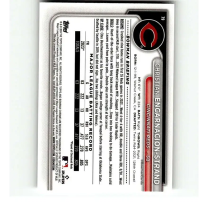 2024 Bowman Mega Box Mojo Refractor #79 Christian Encarnacion-Strand NM-MT RC Rookie Cincinnati Reds Baseball Card