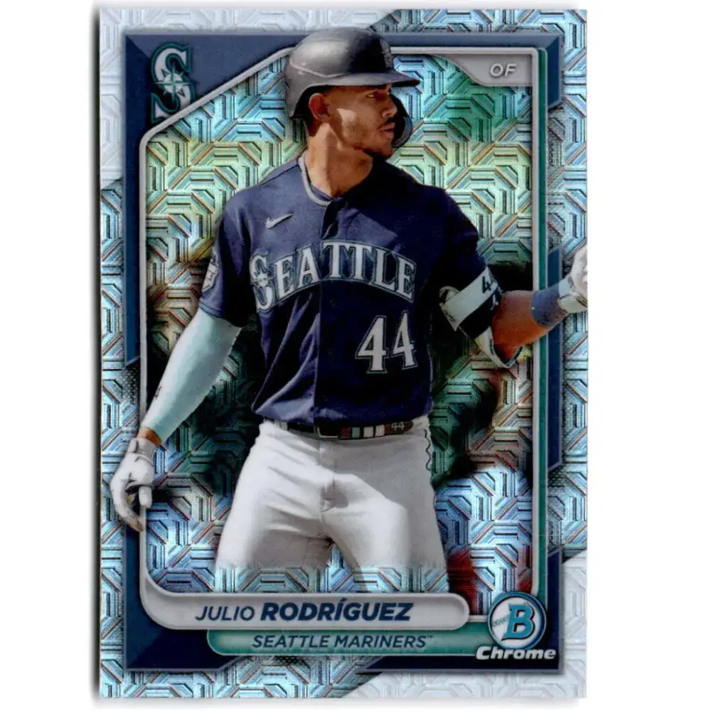2024 Bowman Mega Box Mojo Refractor #90 Julio Rodriguez NM-MT Seattle Mariners Baseball Card