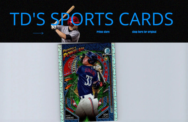 2024 Bowman Walker Jenkins Prospect Power-Up Mojo Refractors baseball card