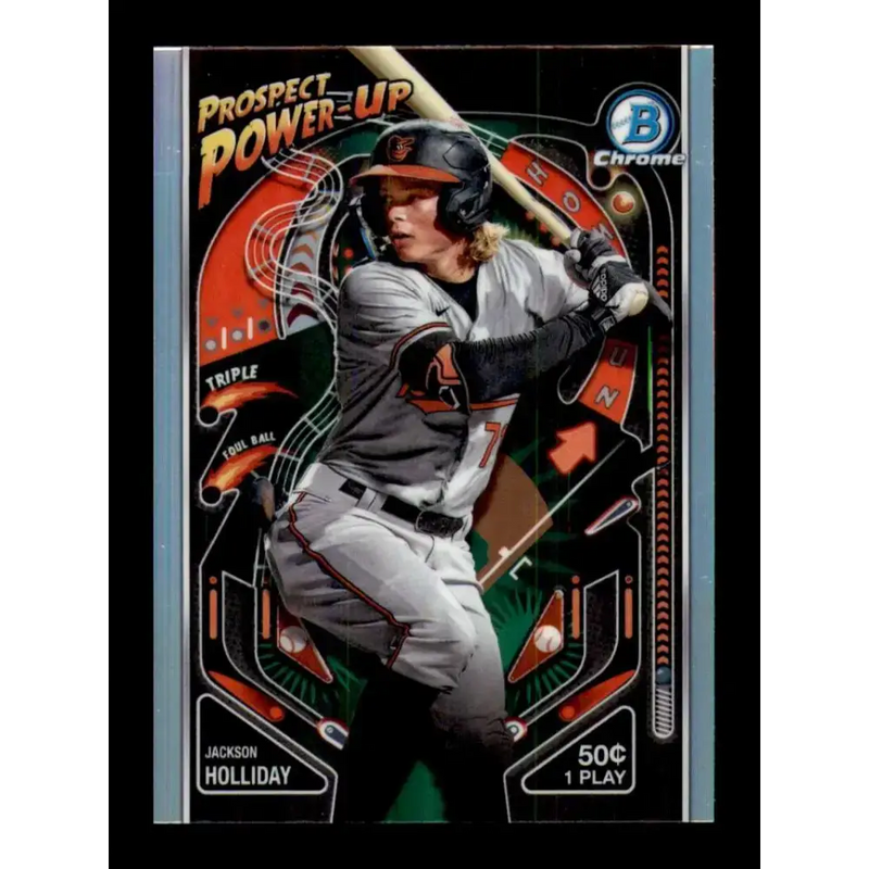 2024 Bowman Prospect Power-Up Refractor #PP-5 Jackson Holliday NM-MT Baltimore Orioles Baseball Card - Baseball Card