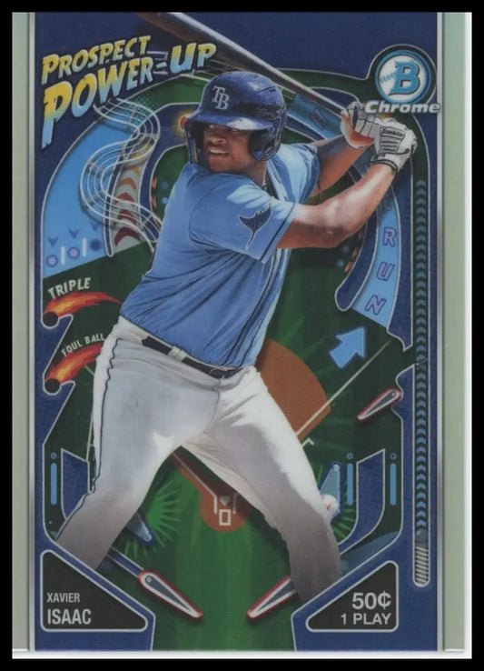 2024 Bowman - Prospect Power-Up Xavier Isaac PP-15 Tampa Bay Rays Baseball NM - Baseball Card Single