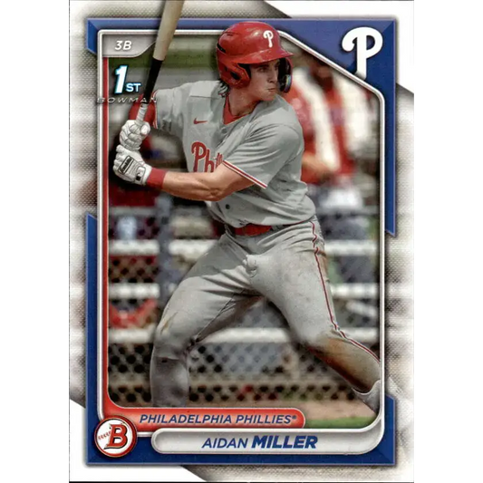2024 Bowman Prospects #BP-27 Aidan Miller NM-MT Philadelphia Phillies Baseball Card - Baseball Card Single