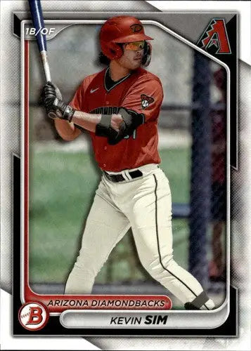 Kevin Sim Bowman Prospects baseball card with original gloss from 2024 Bowman Prospects series