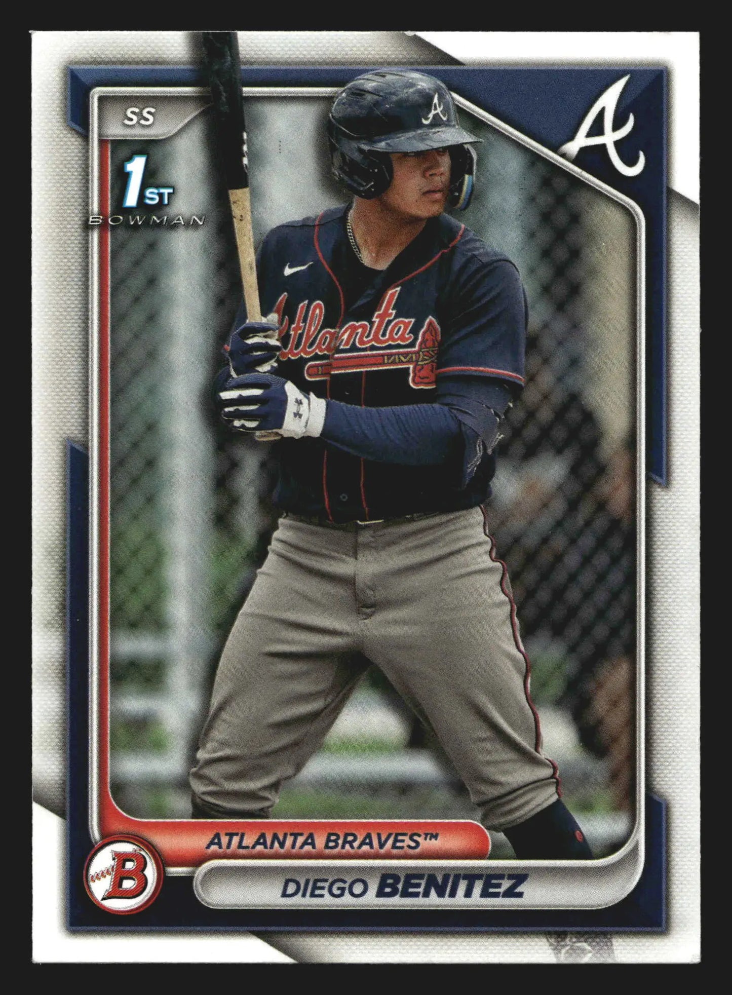 2024 Bowman Prospects #BP-39 Diego Benitez Braves 1st Bowman
