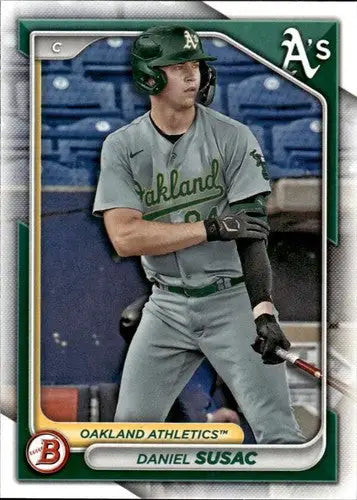 Original gloss Bowman Prospects Daniel Susac baseball card 2024 Athletics ID 70704