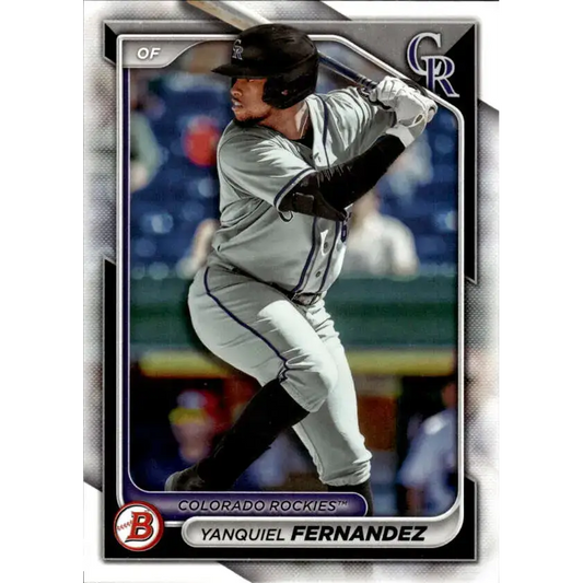 2024 Bowman Prospects #BP-90 Yanquiel Fernandez NM-MT Colorado Rockies Baseball Card - Baseball Card Single
