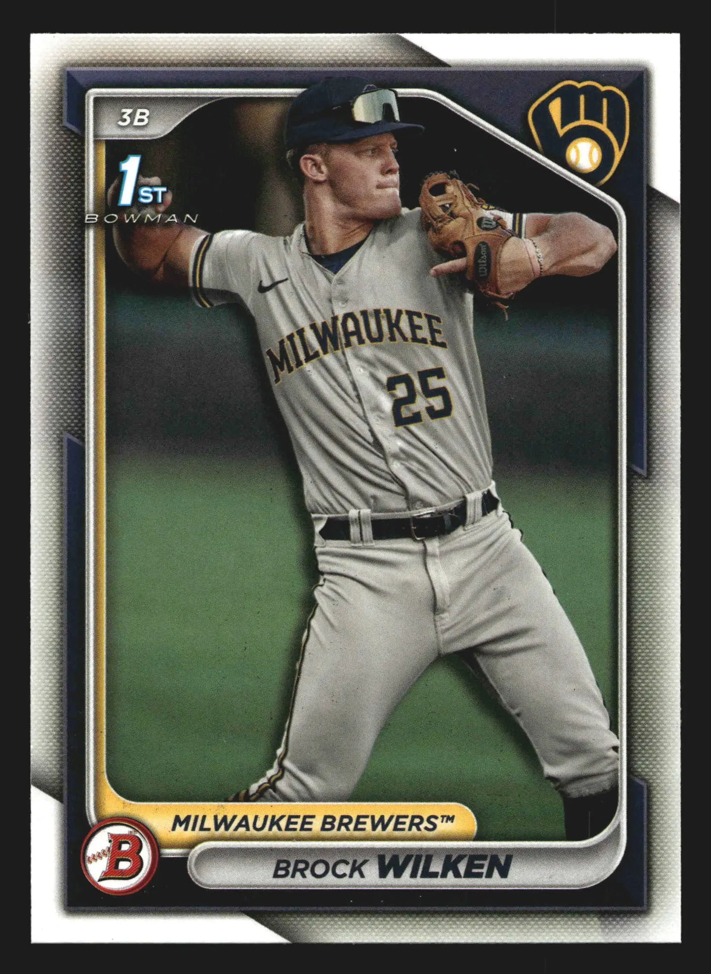 2024 Bowman Prospects Brock Wilken #BP-86 1st Bowman Brewers - Baseball Card Single
