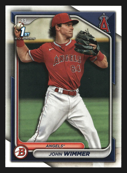 2024 Bowman Prospects John Wimmer #BP-78 Angels 1st Bowman - Baseball Card Single