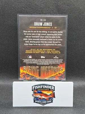 2024 Bowman - Rising Infernos Druw Jones #RI-10 (RC) - Baseball Card Single