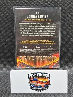 2024 Bowman - Rising Infernos Jordan Lawlar #RI-3 (RC) - Baseball Card Single