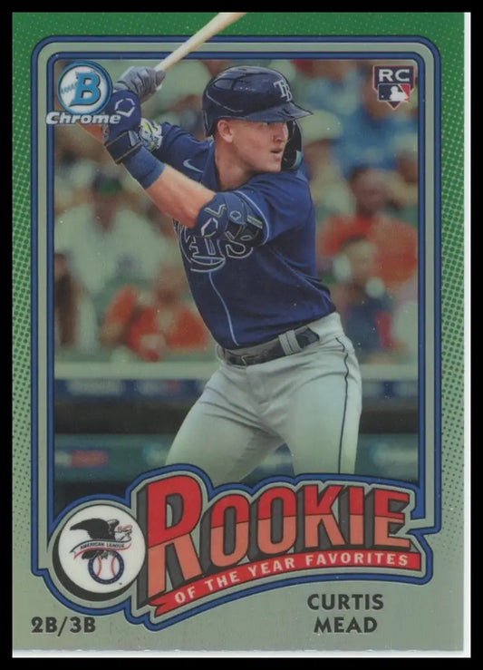2024 Bowman - Rookie of the Year Favorites Curtis Mead ROY-10 Tampa Bay Rays NM - Baseball Card Single