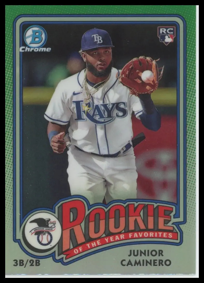 2024 Bowman - Rookie of the Year Favorites Junior Caminero ROY-8 Tampa Bay Rays - Baseball Card Single