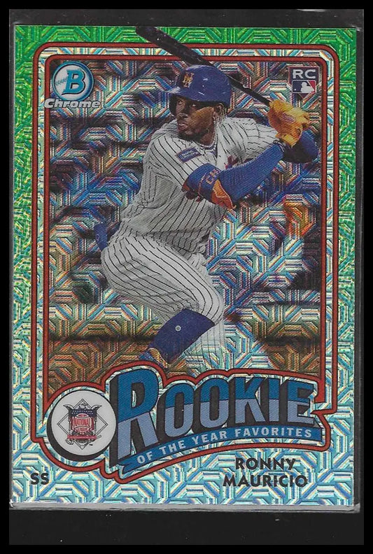 2024 Bowman Rookie of the Year Favorites Mojo Refractors #ROY-1 Ronny Mauricio - Baseball Card Single